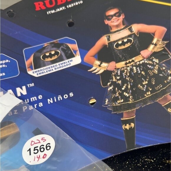 Rubies Batgirl Halloween Costume Set Girl Size Large - Picture 8 of 8